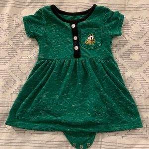oregon ducks baby dress/onesie — 3-6 months